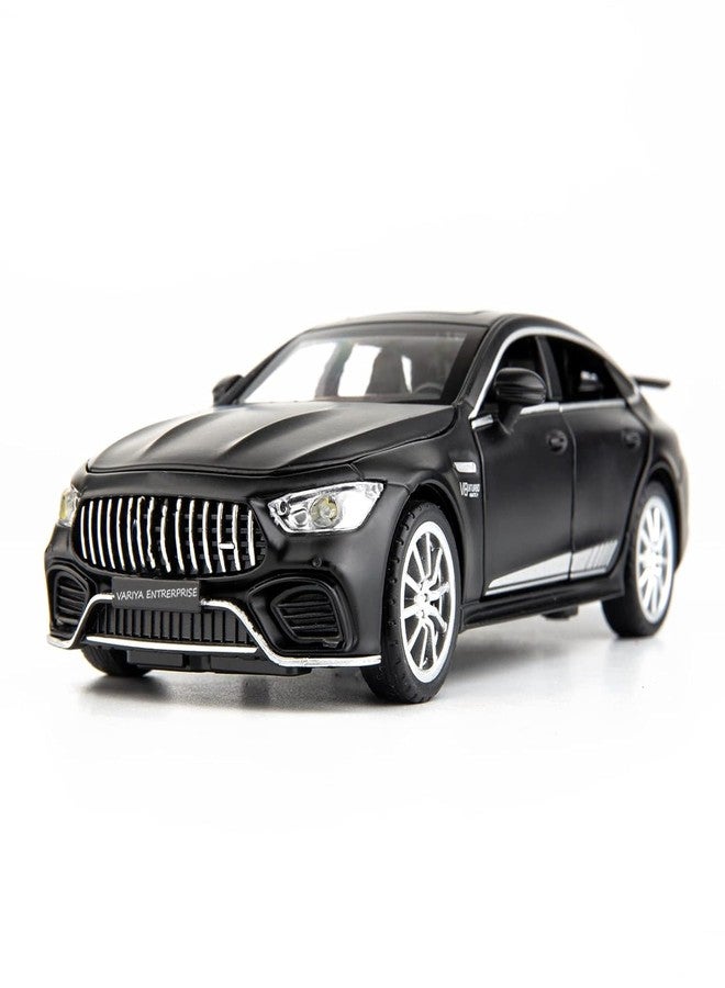 VARIYA ENTERPRISE Metal Pull Back Diecast Car 1:32 Mercedes Benz GTR Pull Back Toy Car Model with Sound Light Boys Gifts Toys for Kids (1:32 Mercedes GT63 - Black) - Image 1